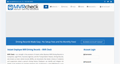 Desktop Screenshot of mvrcheck.com